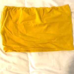 Yellow tube top